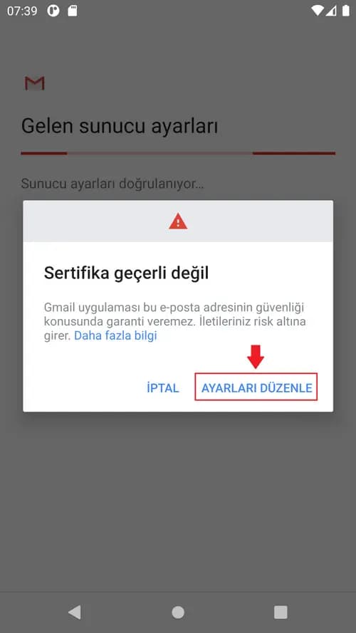 Adım 8: Giden Sunucu Ayarlarını Yapın